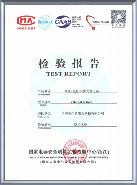 TEST REPORT