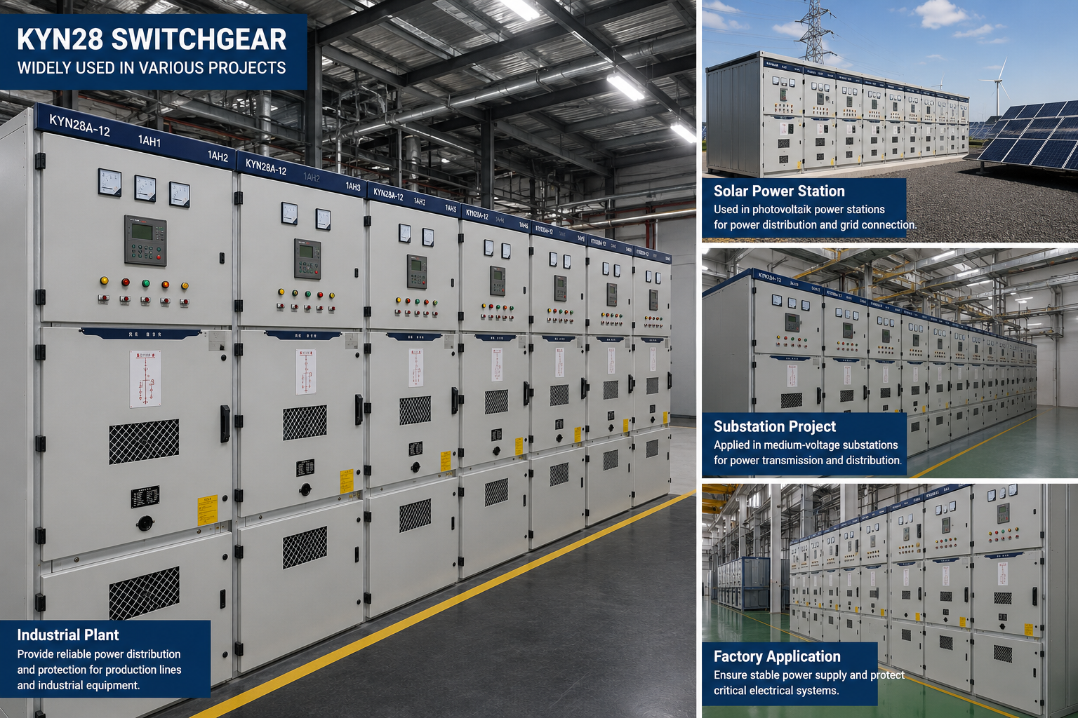KYN28 switchgear used in industrial power project
