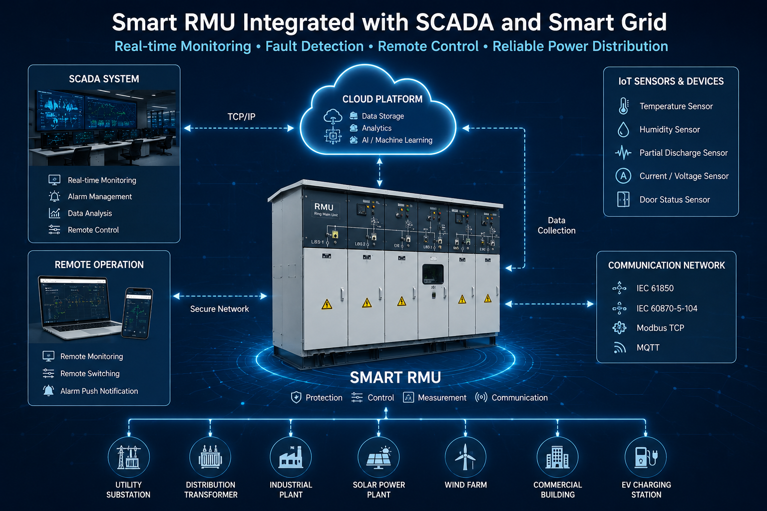 Smart RMU integrated with SCADA and smart grid infrastructure.png