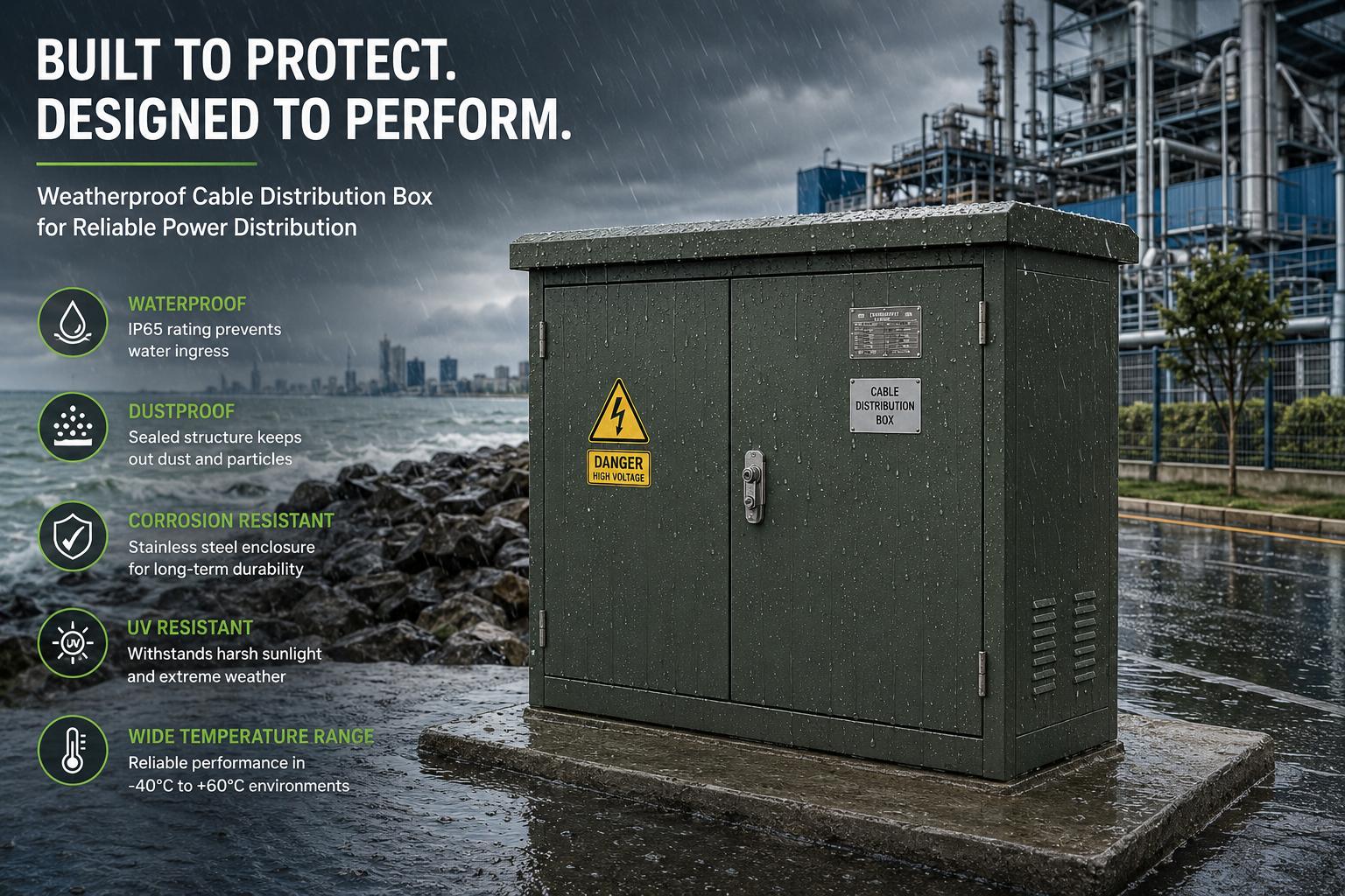 Weatherproof Stainless Steel Outdoor Cable Distribution Box.png