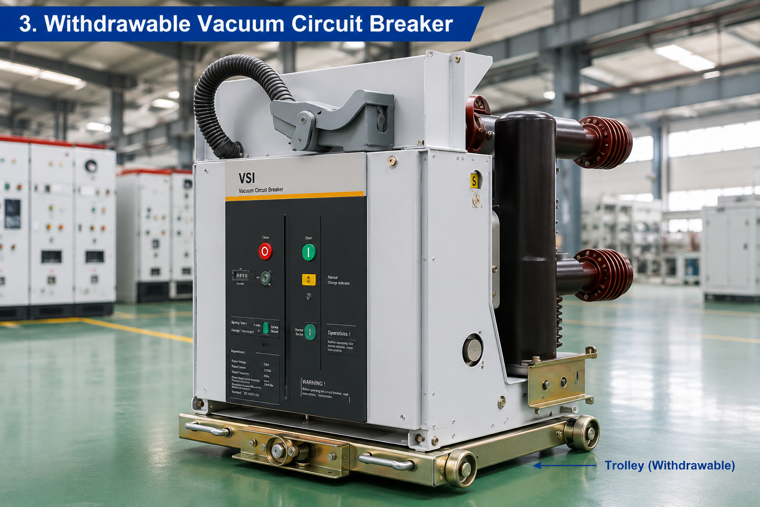 Withdrawable vacuum circuit breaker