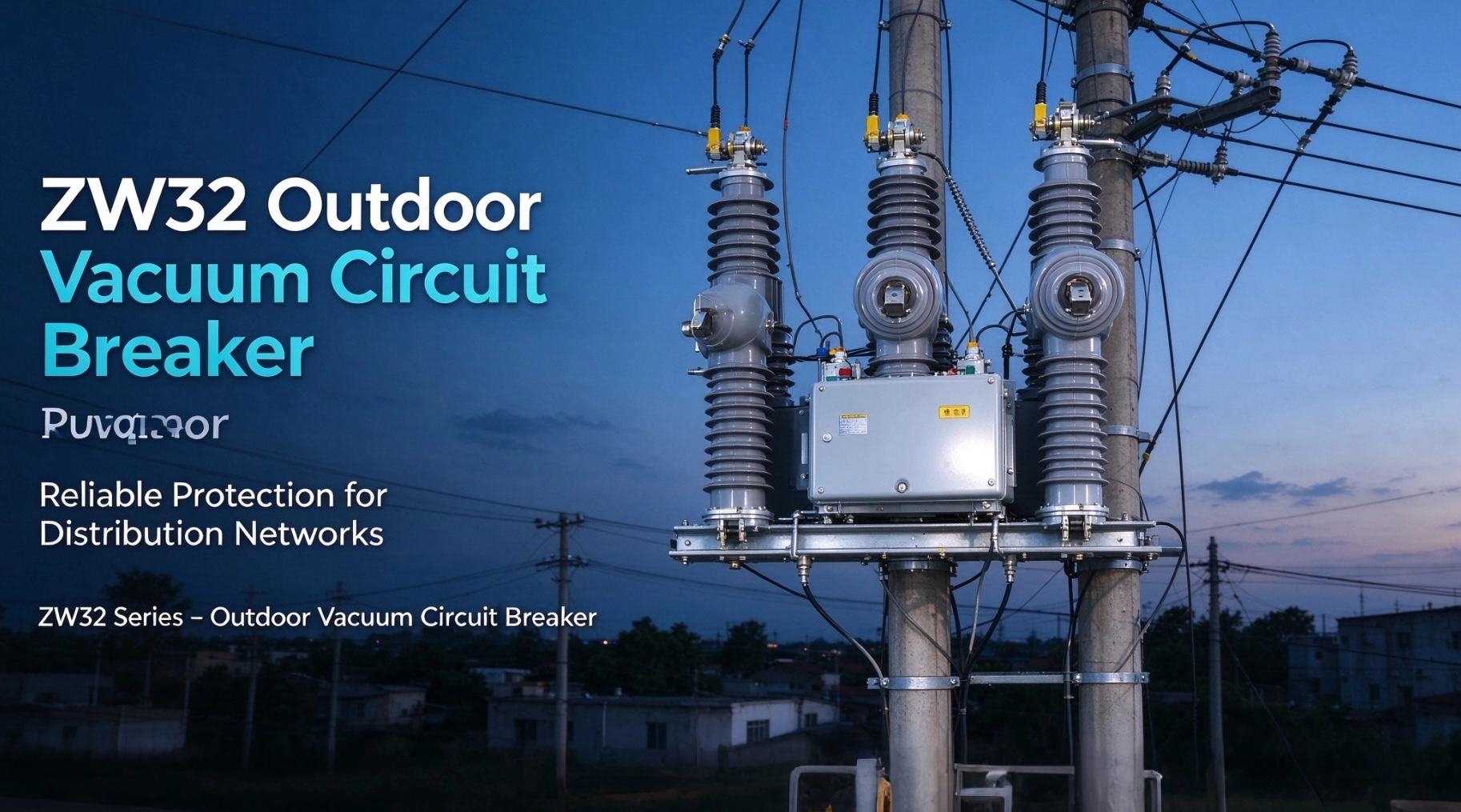 Outdoor Vacuum Circuit Breakers – The ZW32 Series: Smart Guardian of Overhead Lines