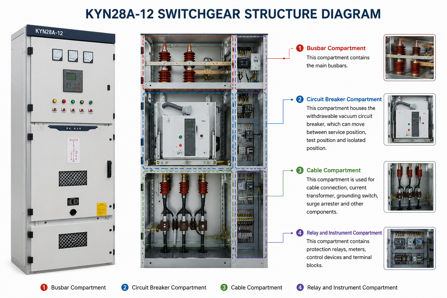 KYN28 switchgear internal structure diagram